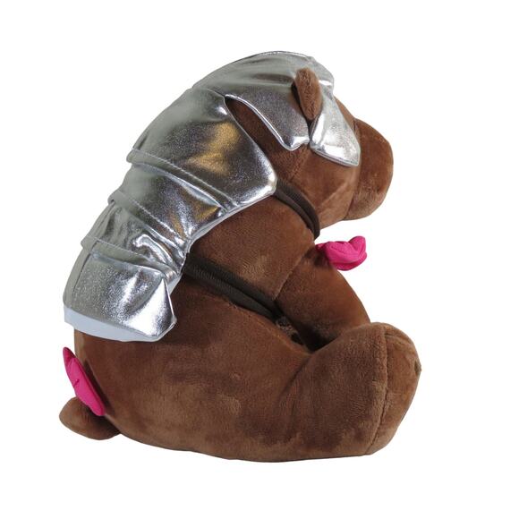 Critical Role Vex Trinket Plush Bear, Knight Helmet Pink Bows Legend Vox Machina - Picture 4 of 13